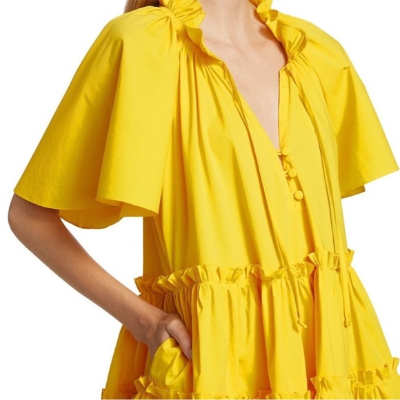 CHARINA SARTE Mila Tunic Dress In Mango Size XS - Picture 8 of 13